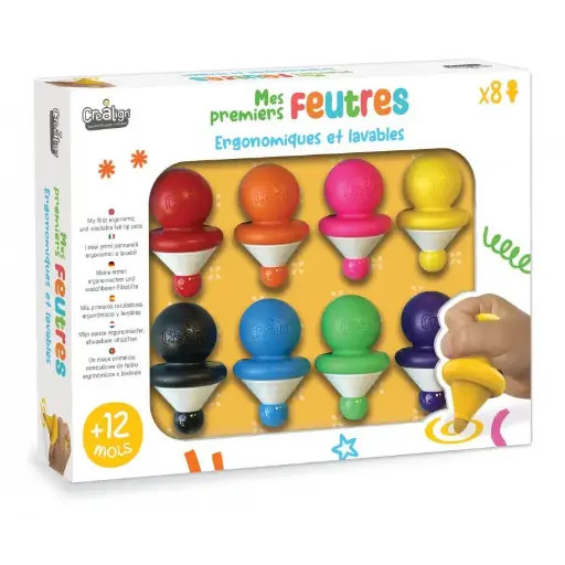[5359] MES PREMIERS FEUTRES, COFFRET DE 8 ASS.