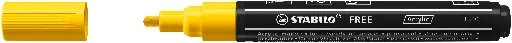 [538724] STABILO FREE ACRYLIC T300 JAUNE, LA PIÈCE
