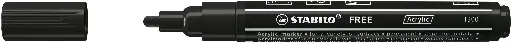 [538725] STABILO FREE ACRYLIC T300 NOIR, LA PIÈCE