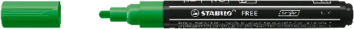 [538723] STABILO FREE ACRYLIC T300 GREEN, PER PIECE