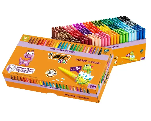 [535011] BIC KIDS VISACOLOR XL, KLASPAK VAN 288 STUKS