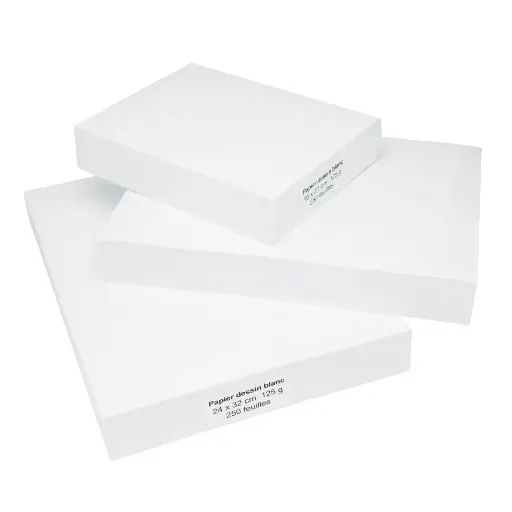 [2106] WHITE DRAWING PAPER 120GR 30X42CM/250F.