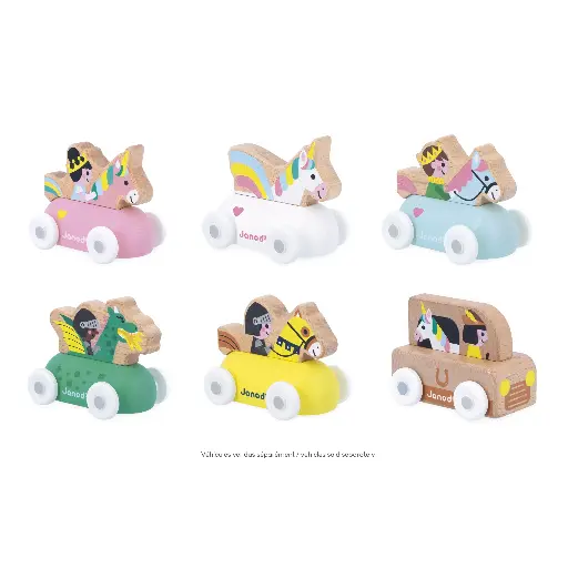 [94771] CROSS ROAD ENCHANTED KINGDOM UNIVERSE VEHICLES, SET OF 6