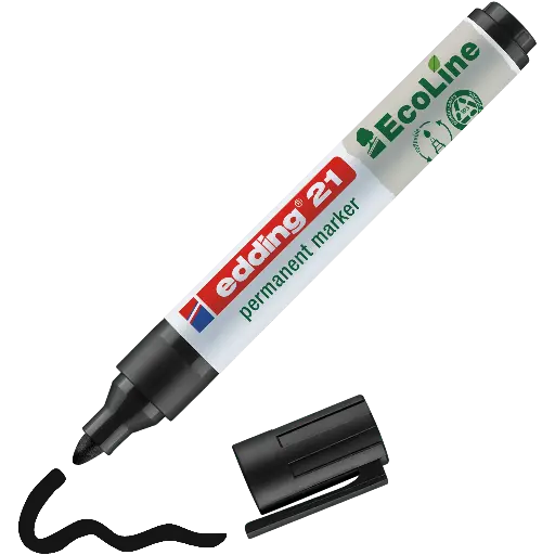 [4210] EDDING 21 EcoLine OGIVE SCHWARZ, DAS STÜCK