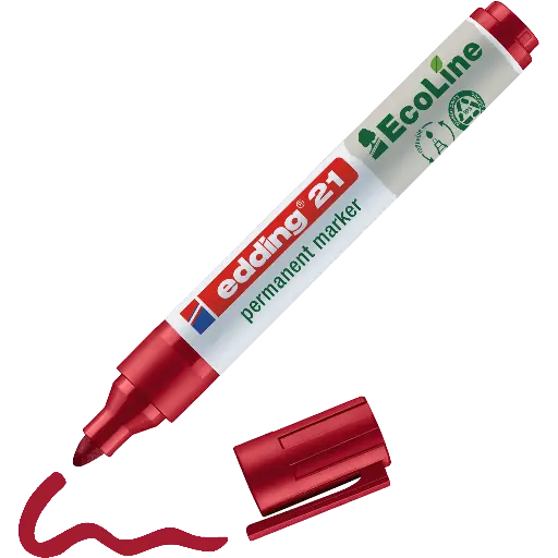 [4212] EDDING 21 EcoLine ROOD OGIVE, HET STUK
