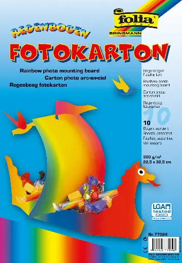 [20491] REGENBOOGKARTON 300G A4, 10 VEL