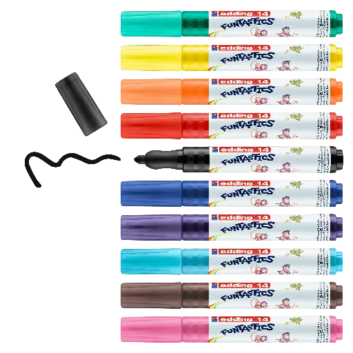 [535100] EDDING 14 FUNTASTIC - 3MM, BOX MIT 10 SORT.