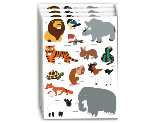 [60341] MAXI GOMMETTES ANIMAUX, 26 PCS* STOCK LIMITÉ