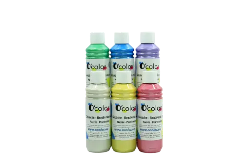 [50141] PEINTURE NACRÉE, LOT DE 6 FLACONS DE 250 ML