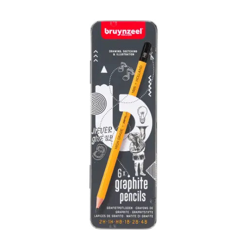 [BA008] TEENS BUROTEK BOÎTE MÉTALLIQUE 6 CARYONS GRAPHITE