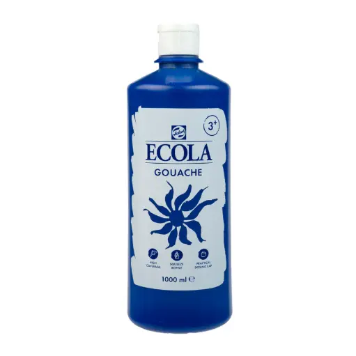 [BA310] GOUACHE ECOLA BLEU FONCÉ, 1L