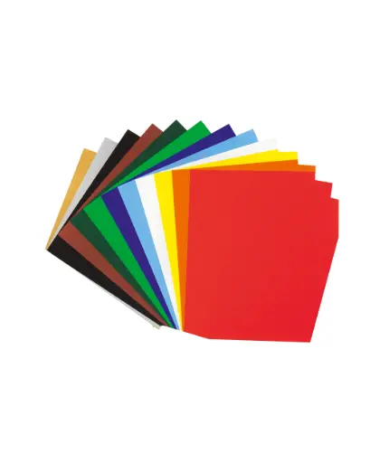 [2356] PAPIER GLACÉ GOMMÉ 14X20 CM, 12 FEUILLES