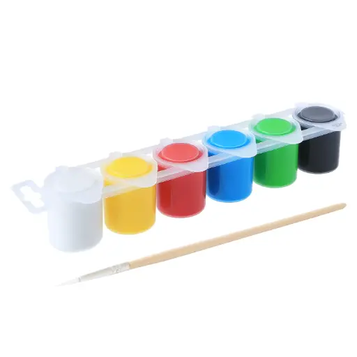 [5008B] GOUACHE DOOS VAN 6 POTTEN VAN 25CC