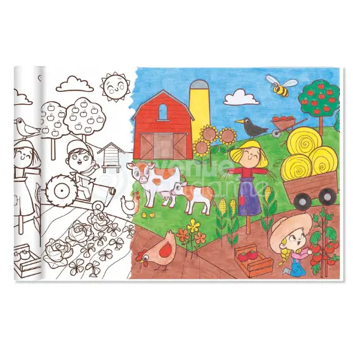 [99010] ROULEAU CRÉATIF À COLORIER "LA FERME"