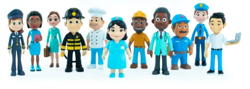 [95572] FIGURINES FAMILLES DIVERSIFIÉES