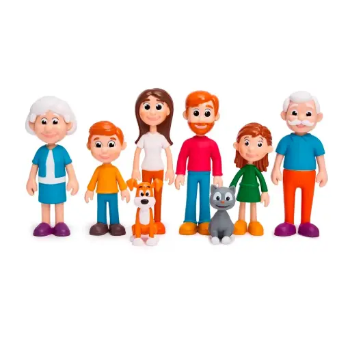[95570] FIGURINESLA FAMILLE, LOT DE 8