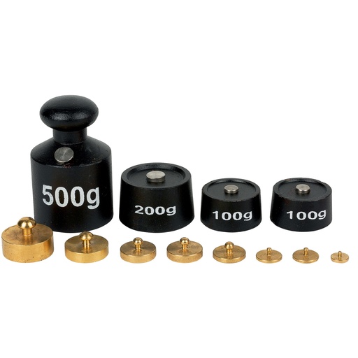 [6005B] POIDS SÉRIE DE 12 ASS.1GRS À 500GRS + 1KG 