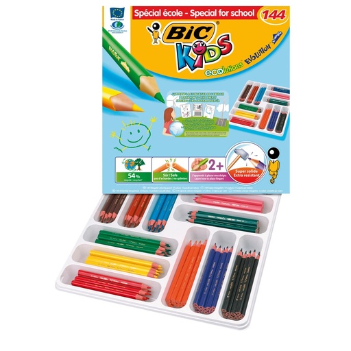 [5256] CRAYONS DE COULEUR ÉVOLUTION PACK DE 144