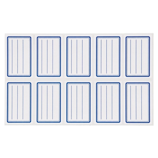 [0632] ÉTIQUETTES BORDS BLEUS, 56X36/120