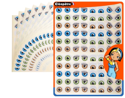 [82946] ADHESIVE EYE STICKERS, 15 SHEETS