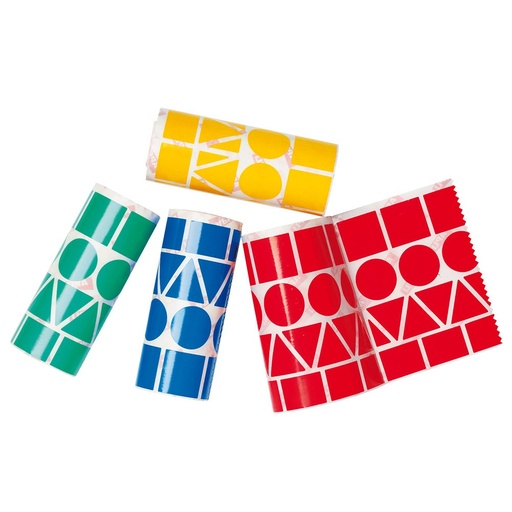 [82973] Geometric adhesive stickers, 4 rolls