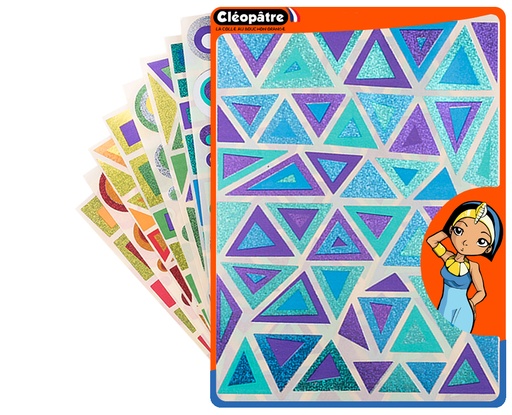 [829956] SIXTIES ADHESIVE STICKERS, 18 SHEETS