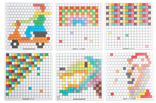 [185214] CARTES D'ACTIVITÉS CARRÉS MOSAÏQUES