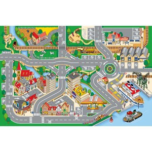 [9471] TAPIS DE JEUX LA VILLE ET LE PORT