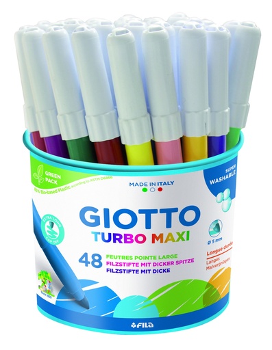 [53762] TURBO MAXI MARKERS, POT OF 48