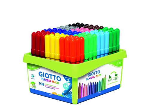 [53763] TURBO MAXI MARKERS, BOX OF 108