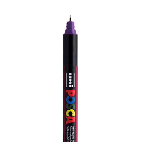 [C1M12] MARQUEUR POSCA EXTRA FIN PC1MR, VIOLET