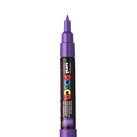 [C1R13] POSCA FINE PC1MC MARKER, LILA