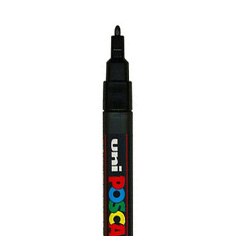 [C3M05] POSCA PC3M MARKERING, ZWART