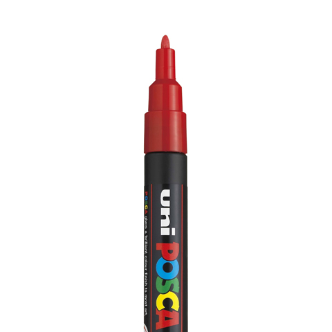 [C3M07] POSCA PC3M MARKER, ROOD