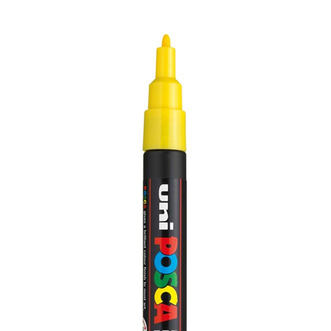 [C3M09] POSCA PC3M MARKERING, GEEL