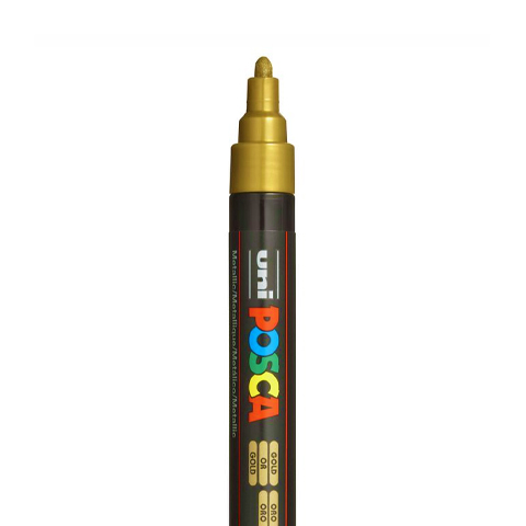 [C5M01] POSCA PC5M MARKER, GOUD
