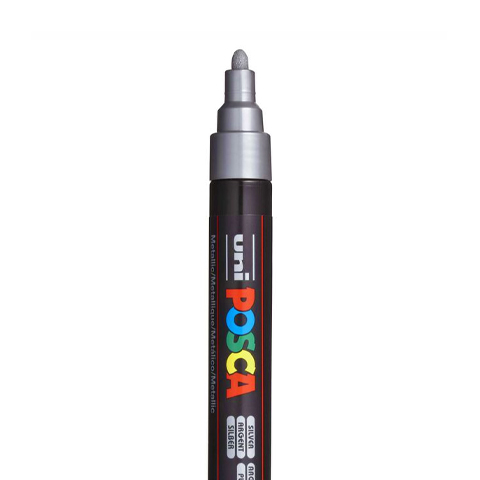 [C5M02] POSCA PC5M MARKER, SILBER