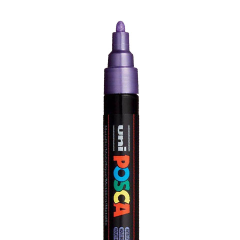 [C5M28] POSCA PC5M MARKER, METAL VIOLET