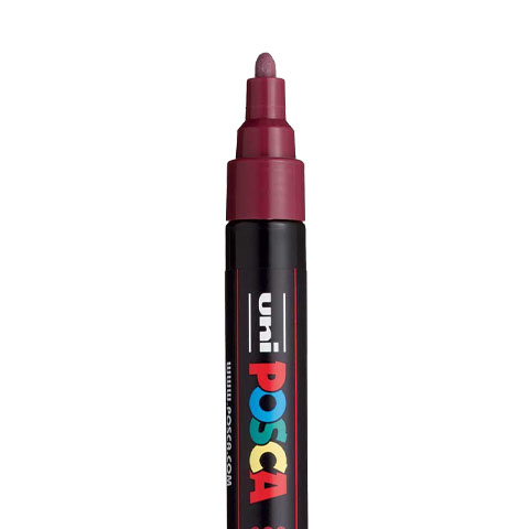 [C5M29] POSCA PC5M MARKER, WIJNROOD
