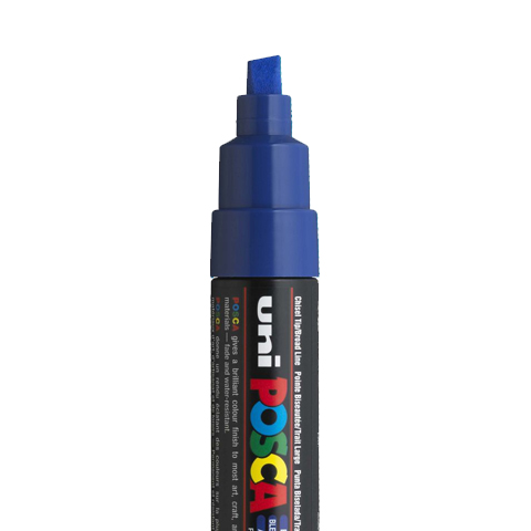 [C8K06] POSCA PC8K MARKER, DONKERBLAUW