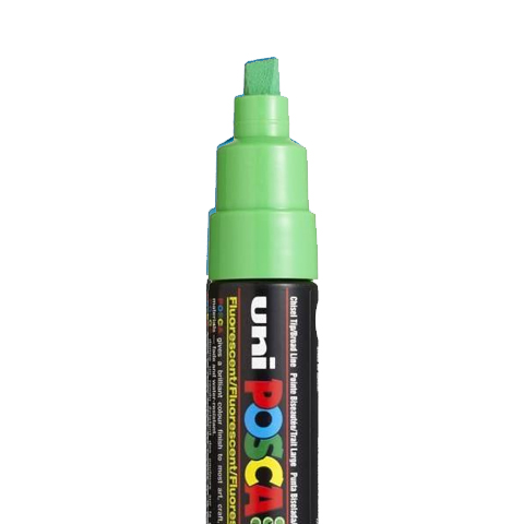 [C8K39] POSCA PC8K MARKER, FLUORESCENT GREEN