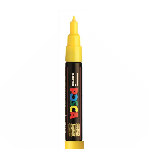 [C1R17] MARQUEUR POSCA FIN PC1MC, JAUNE PAILLE