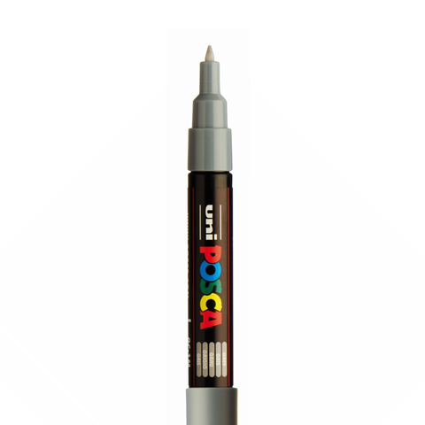 [C1R21] POSCA FINE PC1MC MARKER, GRIJS