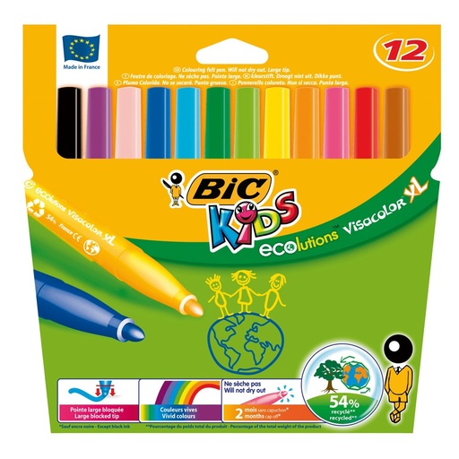 [5353] VISACOLOR XL ECOLUTIONS MARKERS DOOS VAN 12