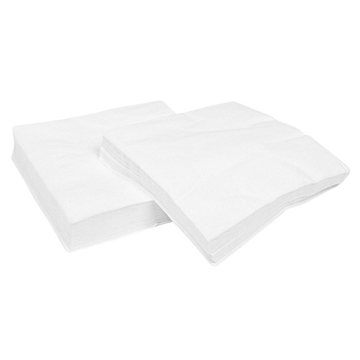 [7104] SERVIETTES BLANCHES, PAQUET DE 500