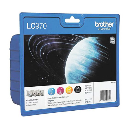 [BRO22071B] BROTHER LC970 CARTRIDGES PAKKET N/J/C/M