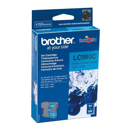 [LC980C] BROTHER LC980C CYAAN CARTRIDGE