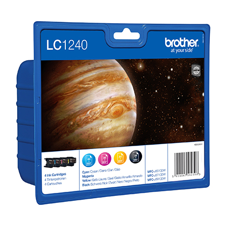 [BRO22101B] BROTHER LC1240 CARTRIDGES C/M/J/N