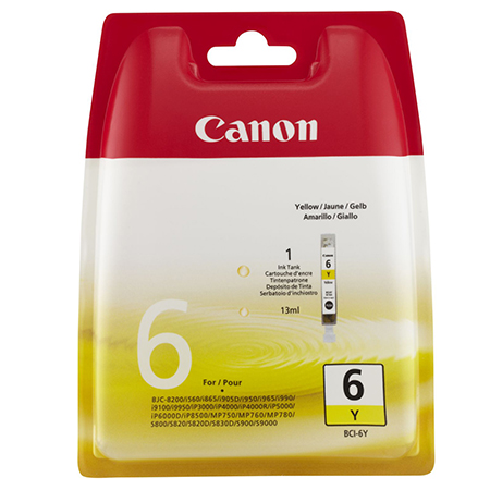 [CAN22184] CANON BCI-6Y S800 YELLOW CARTRIDGE