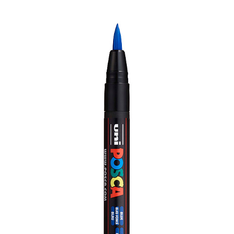[CF3504] POSCA PCF350 Pinselmarker, Dunkelblau